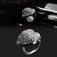 TOMALL Bling Car Engine Start Button Cover Diamond Interior White black