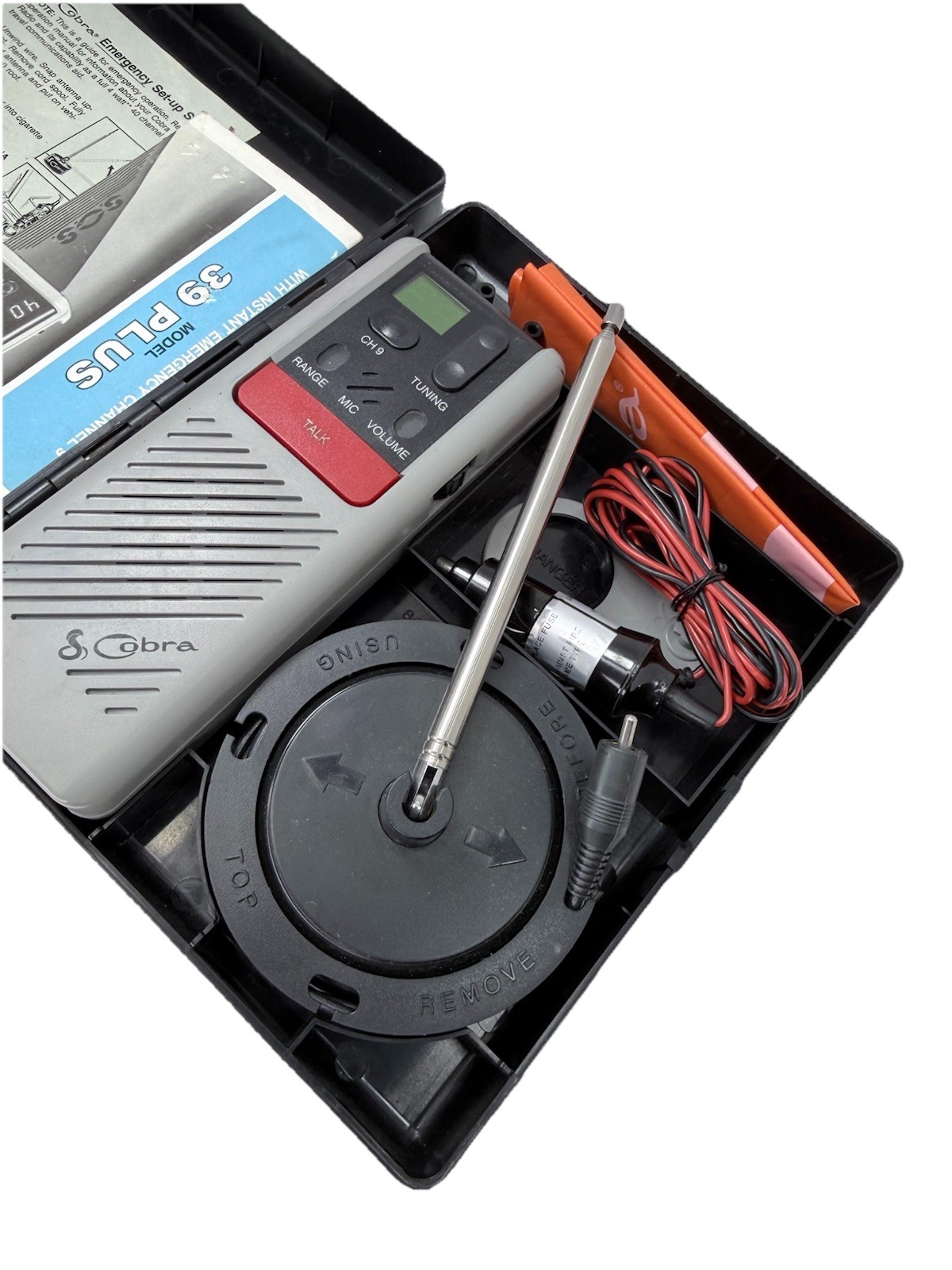 Cobra SOS 40 Channel Emergency Kit 2 Way CB Radio Model 39 Plus