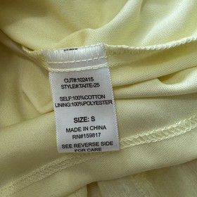 ALTAR&rsquo;D STATE Small Yellow Strapless Lace Trim Ruffled Romper