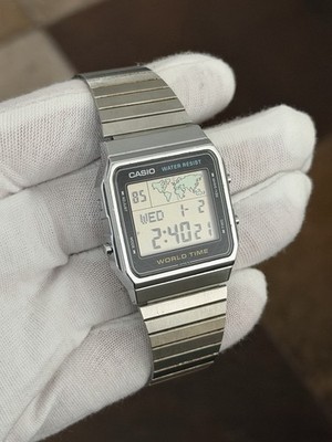 Rare Vintage Casio World Time A300U Men's Digital Watch Module 643
