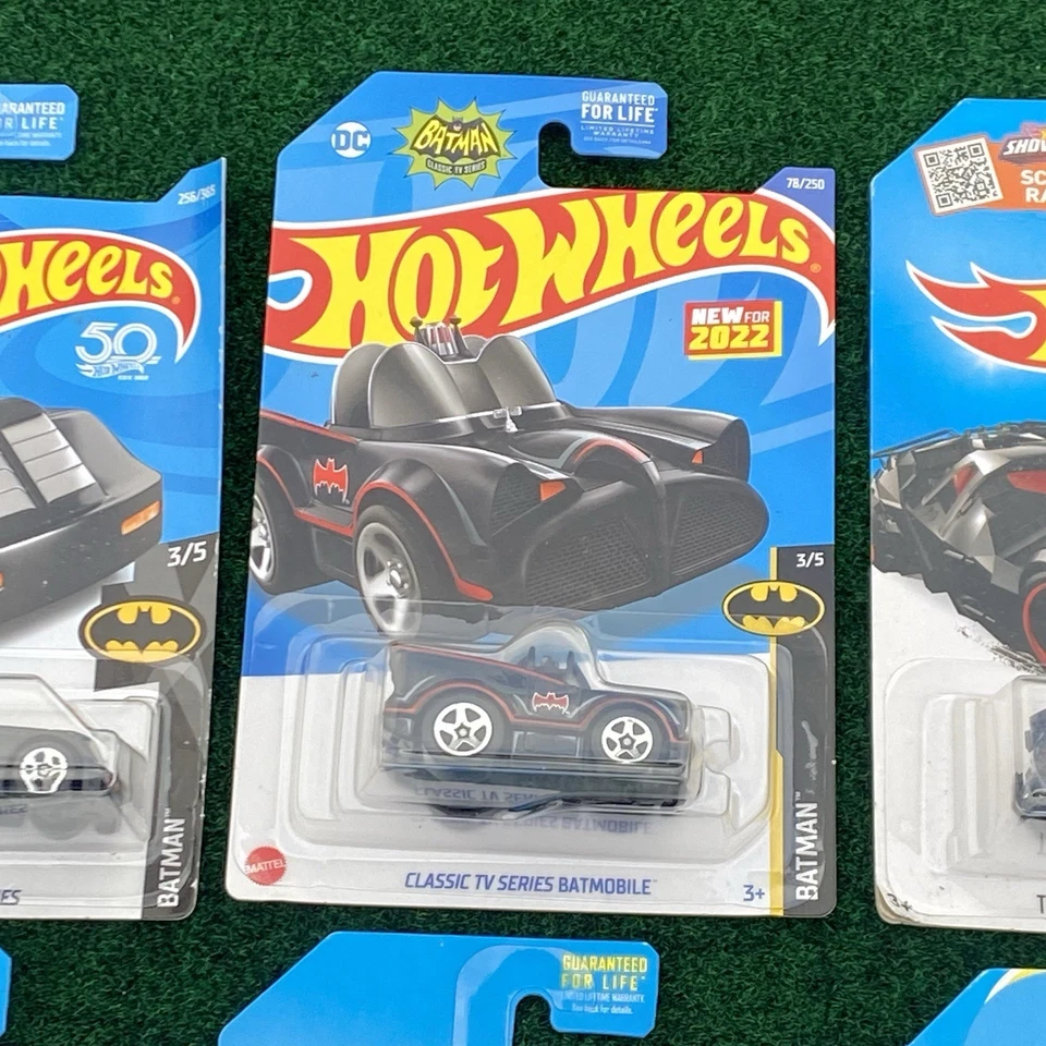Hot Wheels~MIX~BATMAN~ BATMOBILE ~Lot Of 6~VARIANT - Image 3 of 4