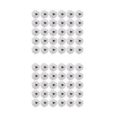 60 Pcs Carnations Craft Artificial Flower Silk Spherical Heads Wedding3311