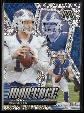 Josh Allen 2024 Panini Mosaic Montage No Huddle Silver #M-9 Buffalo Bills