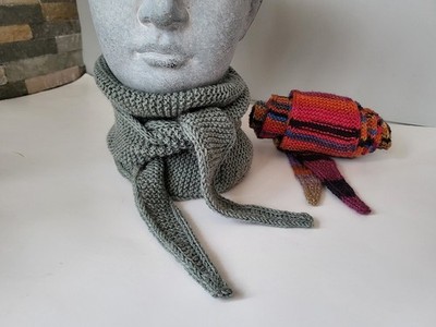 Kleine Halstücher, Sophie-Schal, gestrickt, 100 % Merino