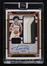 2023 Panini One and One Rookie Jumbo Jersey Red 23/25 Andre Jackson Jr Auto in5