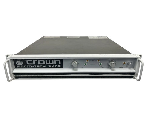 Crown Macro-Tech 2402 Power Amp Amplifier XLR Inputs  Clean Tested Ships Free