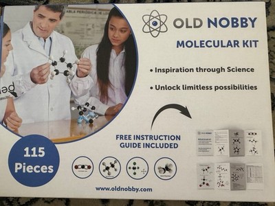 Old Nobby Molecular Set 115 Pieces Organic Chemistry Model Educational NEW