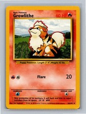 Growlithe Uncommon Base Set 028/102 MP