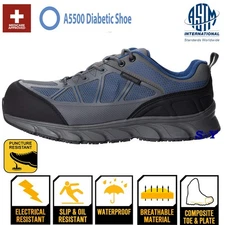 Propet Comp Toe Orthopedic EH Puncture Resistant Waterproof Medicare Approved
