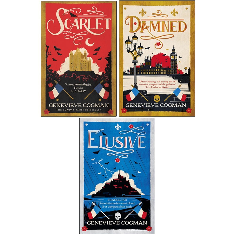 Scarlet Revolution Series 3 Books Collection Set by Genevieve Cogman Scarlet