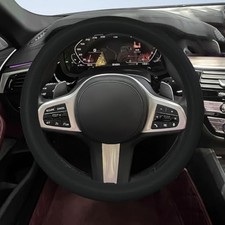 Car Steering Wheel Cover, Soft Odorless Silicone Steering Wheel Black