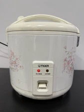 Tiger JNP-1800-FL 10-Cup Rice Cooker and Warmer, Floral White Made in Japan 