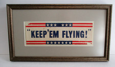 1943 KEEP EM' FLYING Original Vintage U.S. Army Recruiting Poster