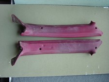 1969 Camaro Ss Z28 Red A Pillar Interior Moldings - Fair - Readlook Oem 1969 Camaro Ss Z28 Red A Pillar Interior Moldings - Fair - Readlook Oem