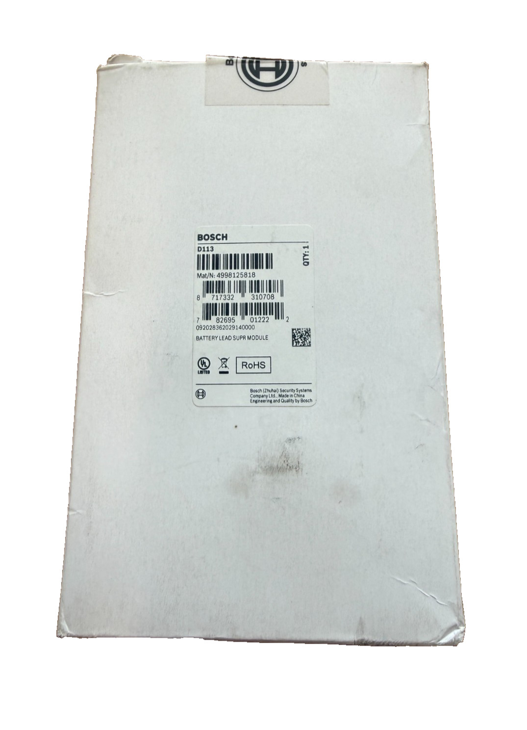 BOSCH D113 Battery Lead Supervision Module