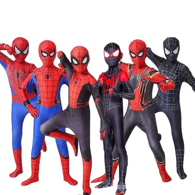 Spiderman Kostüm Kinder Marvel Spider-man Overall Jumpsuit Spielanzug Cosplay DE
