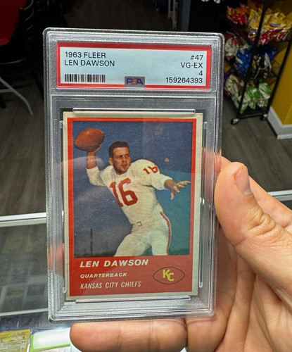 Fleer 1963 Len Dawson Football Card #47 PSA 4 Vintage Kansas City Chiefs