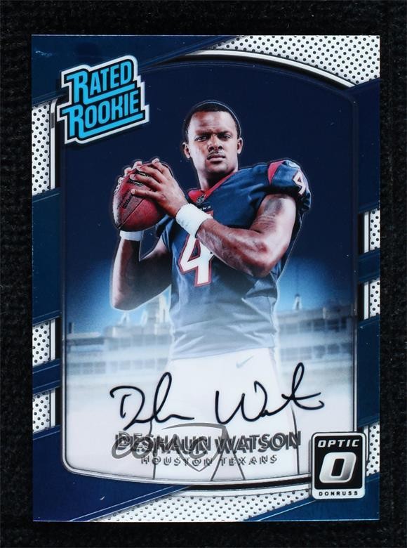 2017 Donruss Optic Rated 30/150 Deshaun Watson #195 Rookie Auto RC 0lt3
