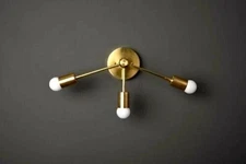 Mid Century Modern Industrial Wall sconce Light Handmade Vanity brass light