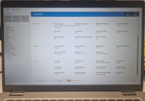 Dell Latitude 5420 Core i5-1145G7 16gb RAM 256gb SSD 14" FHD Win 11 Pro Laptop - Picture 11 of 12