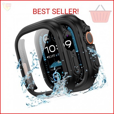 Goton Waterproof Case Compatible for Apple Watch Ultra 3/2/1 Screen Protector 49