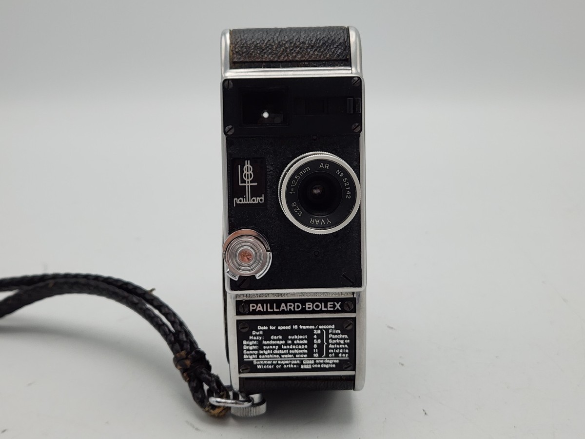 BOLEX PAILLARD B8 TURRET MOVIE CAMERA , YVAR 1:2.5 F