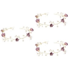 3 Count Kids Head Wreath Children's Headdresses Floral Headband for Girls
