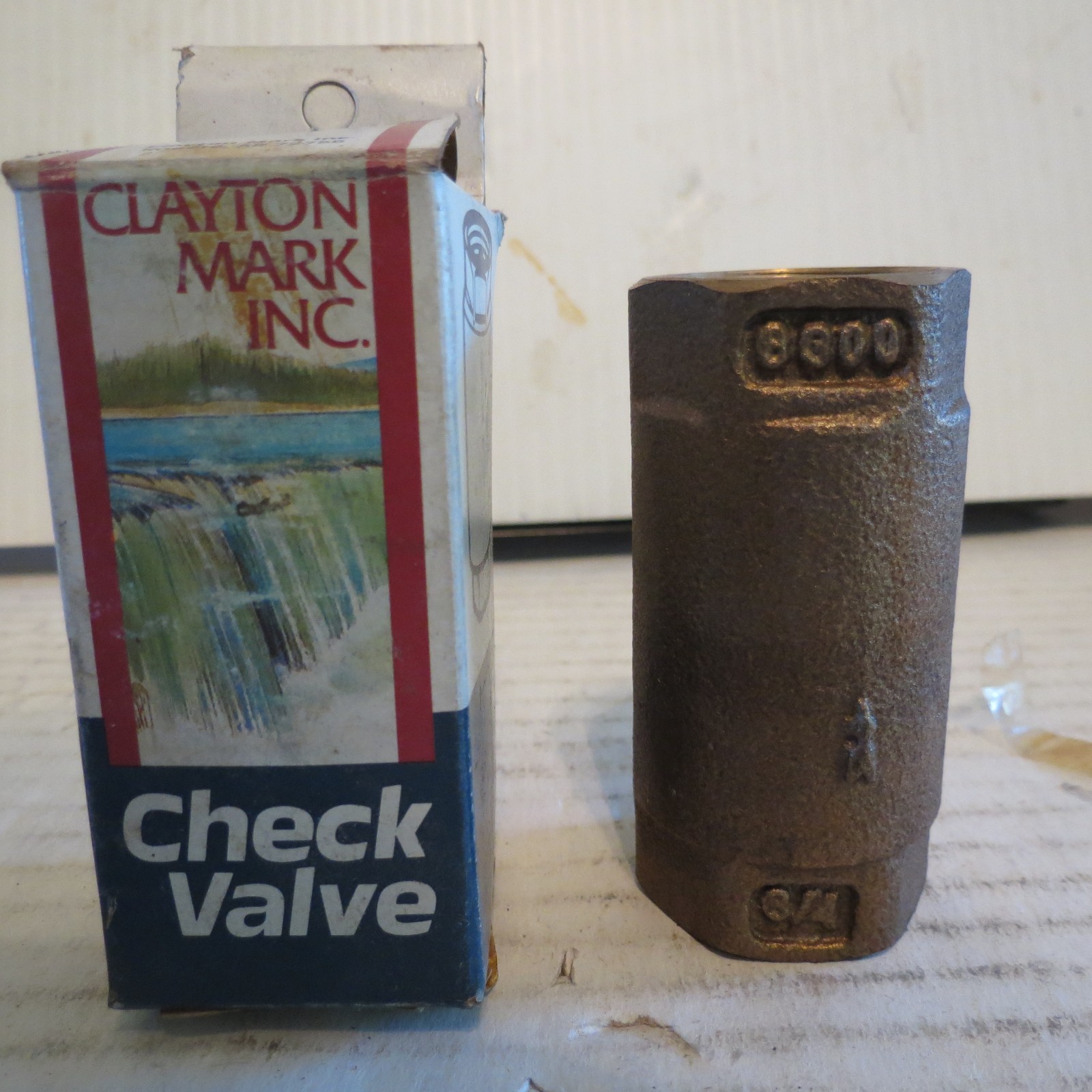 Clayton Mark 6300 Brass Check Valve 3/4” 3397A - NEW