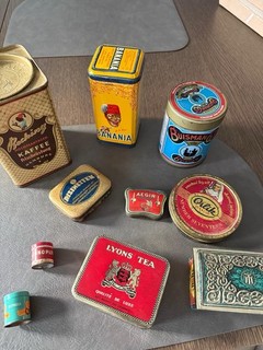 Alte Dosen Blechdosen als Paket zu verkaufen gebrauchter Zustand