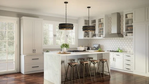 Quoizel QOP5336 Lariat 3 Light 21"W Pendant - Old Black Finish - Picture 3 of 9