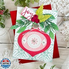 FAWENUCY Scrapbooking Die-Cuts, Christmas Metal Cutting Dies for Card Making,