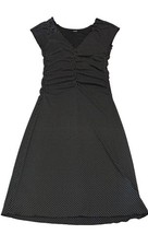 womens Vtg Express midi dress black & white polkadot size medium rare