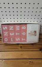 Hallmark Its a girl wood blocks 4 Pictures annouments  Milestones. Baby Shower