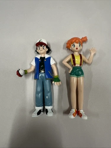 Pokemon Ash Ketchum And Misty Vintage 5" Action Figures 1998