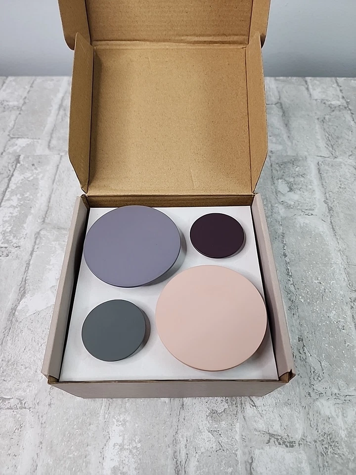 Juego de 4 ganchos de pared Blomus Ponto rosa polvo piel de elefante cata de vino Gunmetal nuevo Foto 2 de 4