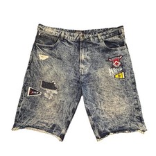 Parish Nation Baggy Jean Shorts Men  s Size 40 Patchwork Hip Hop Y2k
