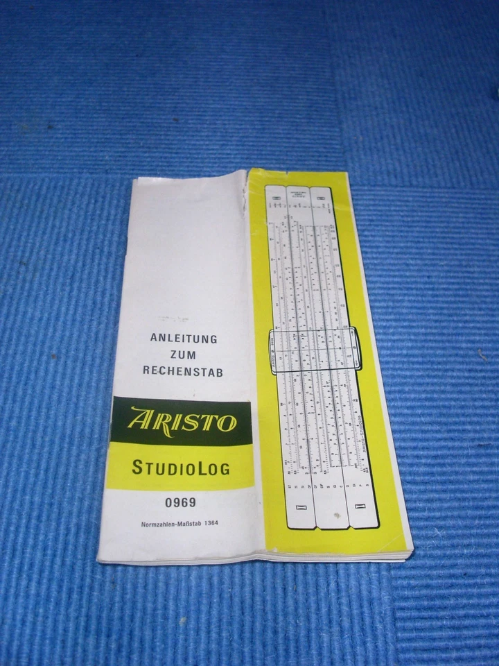 Rechenschieber ARISTO - STUDIOLOG Nr. 0969 mit Anleitung und Ständer - Bild 4 von 4