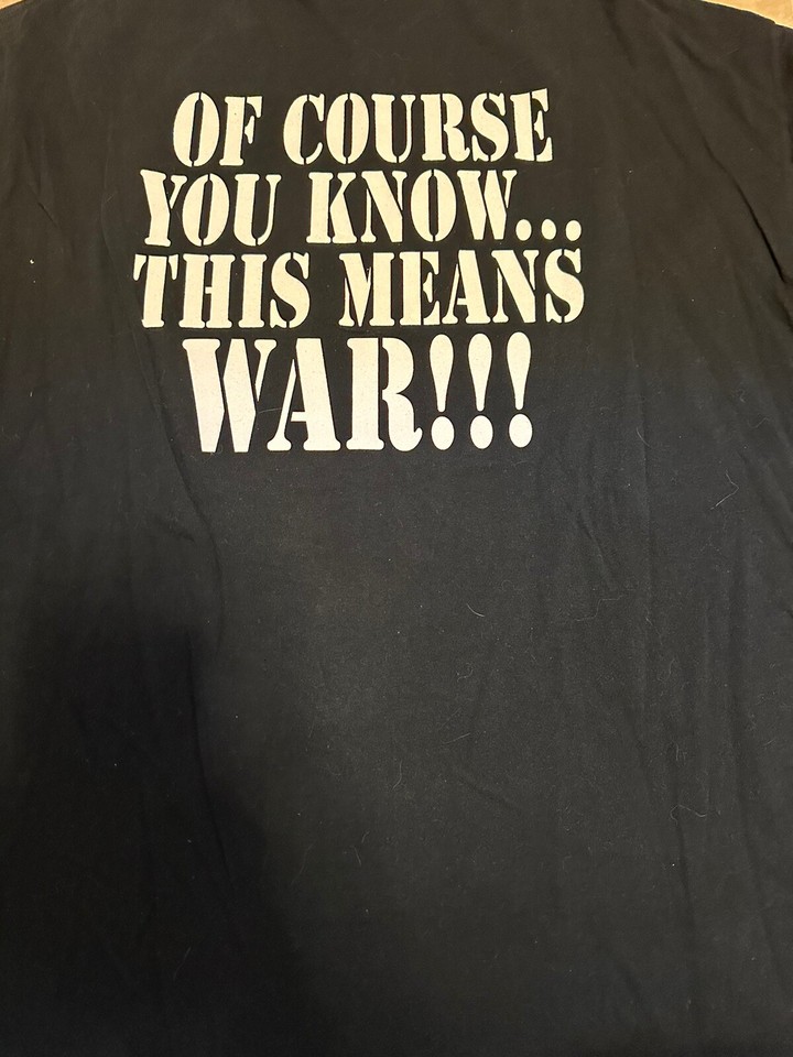 Vintage Ecw Wrestling “ec F’N w” shirt 90s size XXL Road Kill Autograph ...