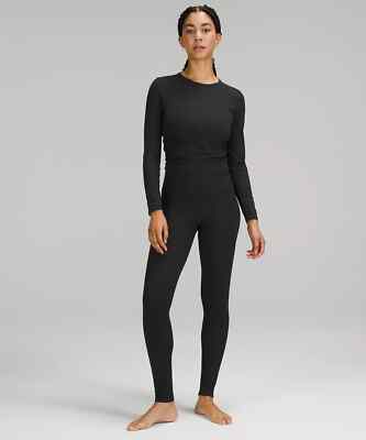 lululemon All It Takes Ribbed Nulu Long-Sleeve Shirt Black lululemon All It Takes Ribbed Nulu Long-Sleeve Shirt Black
