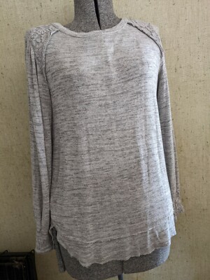 Knox Rose High Low Hem Smocked Cuffs Size M