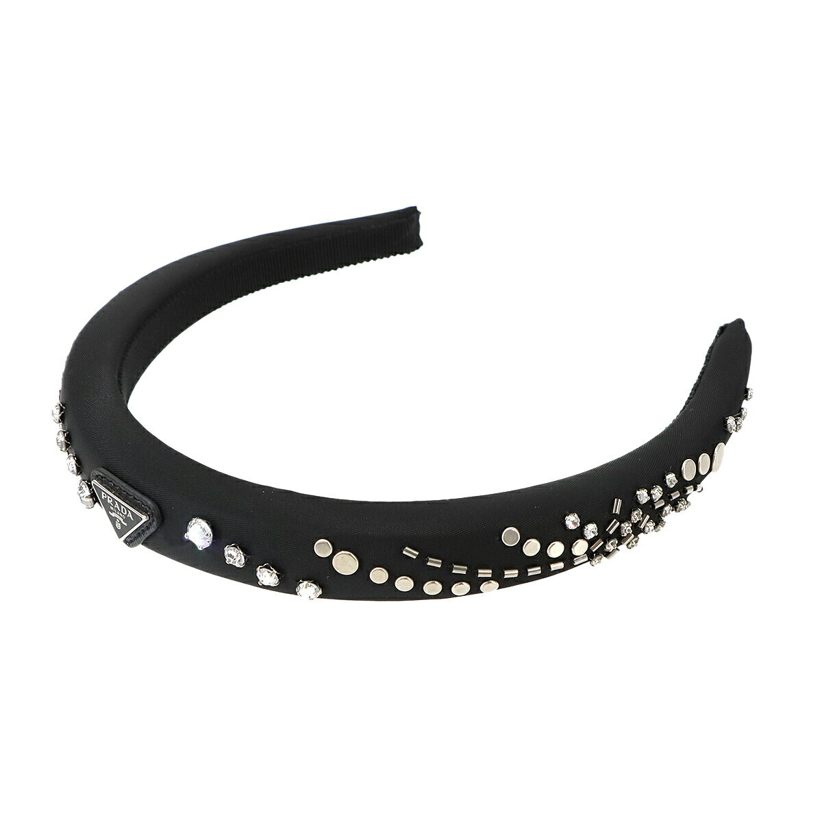 PRADA Re-Nylon Headband Polyamide Black 1IH020 Hair