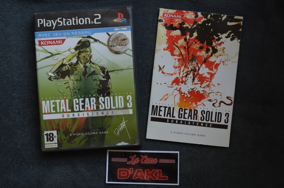 Metal Gear Solid 3 Subsistence PS2 + Bonus DVD (DE) (Gebraucht) in