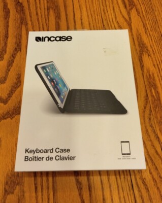 New In Box Incase IPad Mini 4 Keyboard Folio Case 8''x 6'' Black 