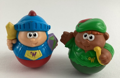 Playskool Weebles Roly Poly Figure Robin Hood Woodsman Knight Vintage Hasbro Toy