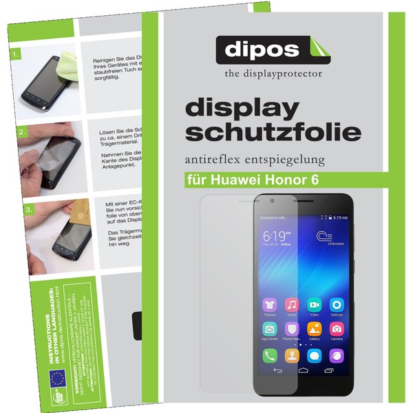 6X Schutzfolie FüR Huawei Honor 6 Matt Displayschutzfolie Folie Displayfolie-image