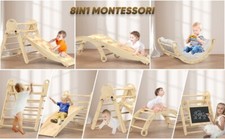 Triangle Set with Cushion, 8 In 1 Foldable Montessori Toddlers Climbing Toy Set