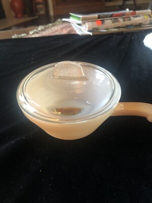Anchor Hocking Fire King Copper Tint Ovenware 5  Orig Label Individual Chili++