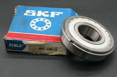 One (1) SKF 6307 2ZNRJEM Deep Groove Bearing 35MM ID USA 6307 2ZNR/C3GJN NEW