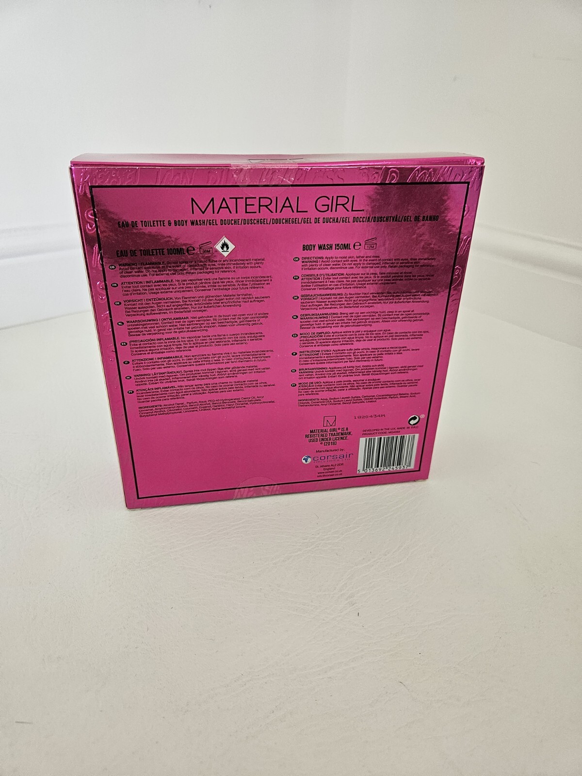 Material Girl Perfume Gift Set 100ml Eau De Toilette And 150ml Body