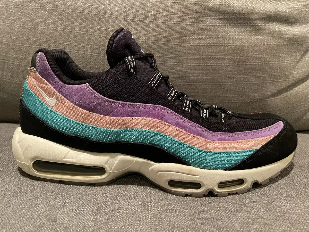 Nike Air Max 95 ND Have A Nike Day Black Purple Pink Teal Men’s Size 14